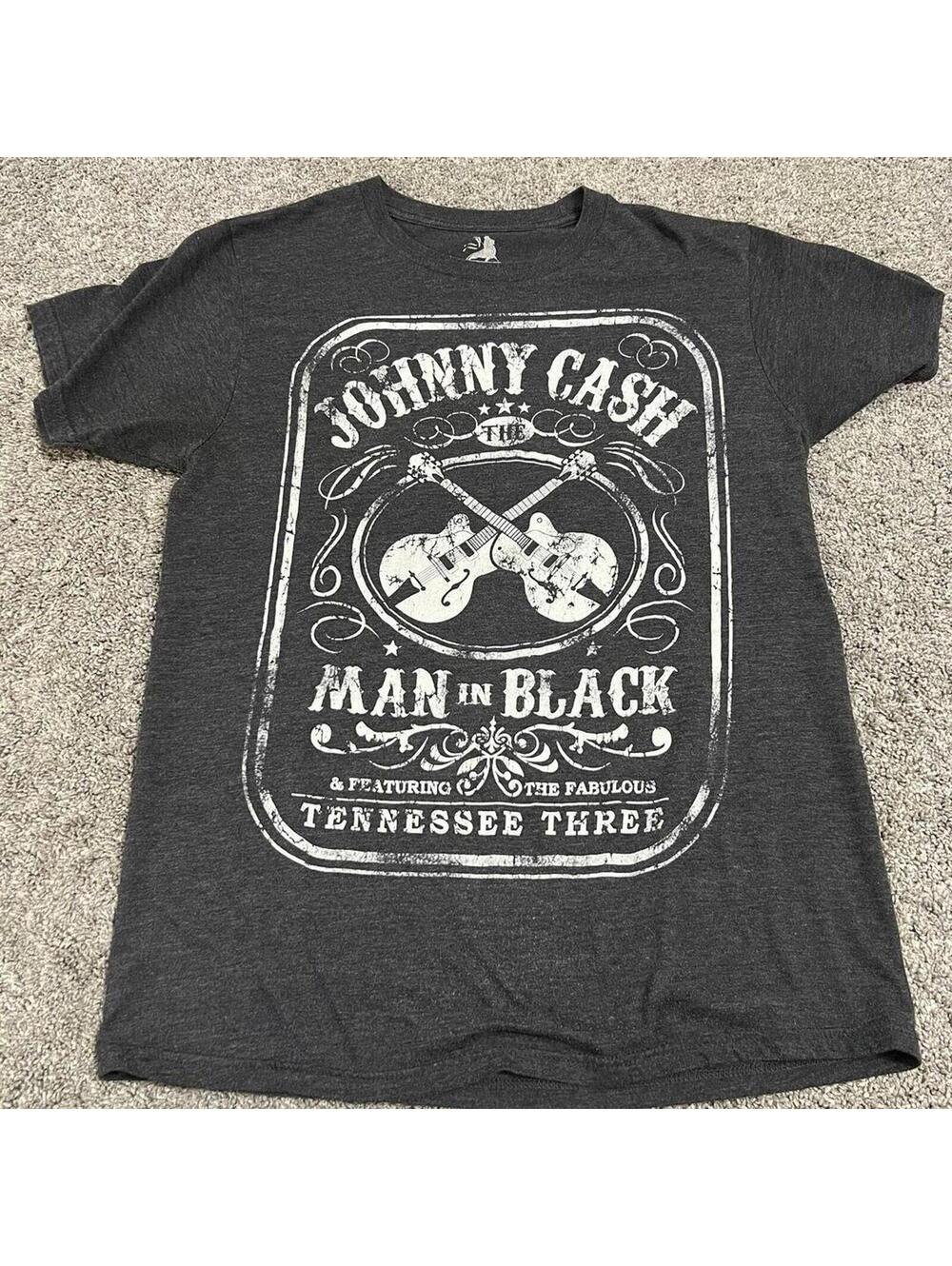 Zion Rootswear Gray Johnny Cash T Shirt size Medium